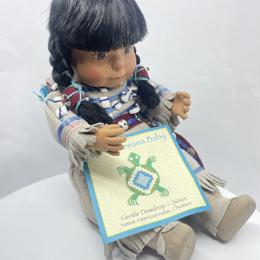 Gentle‎ Dreams Baby Doll Sioux Girl Collectible Native Figure NEW Indian Doll